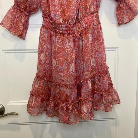 MISA LOS ANGELES Washed Rose Pink Danae Floral Blouson Mini Dress Sz XS NWT - Picture 9 of 12